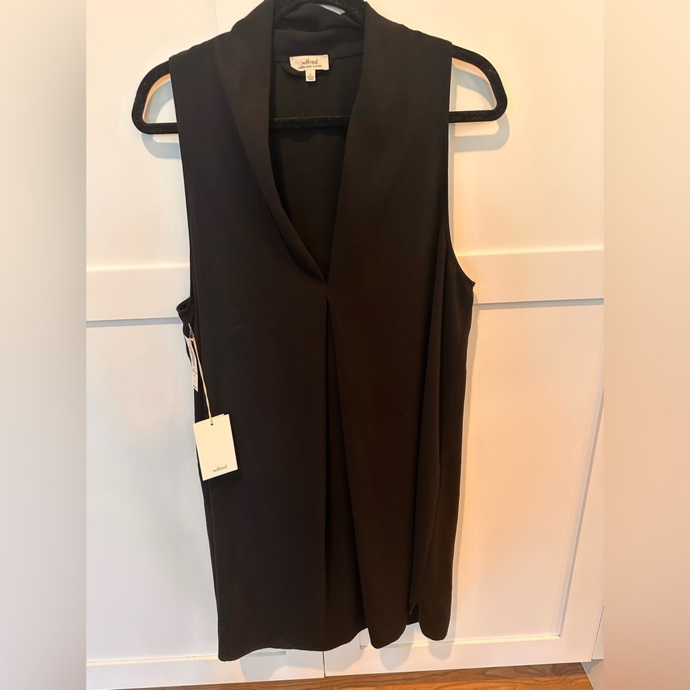 Wilfred Monge Black Sleeveless Dress NWT